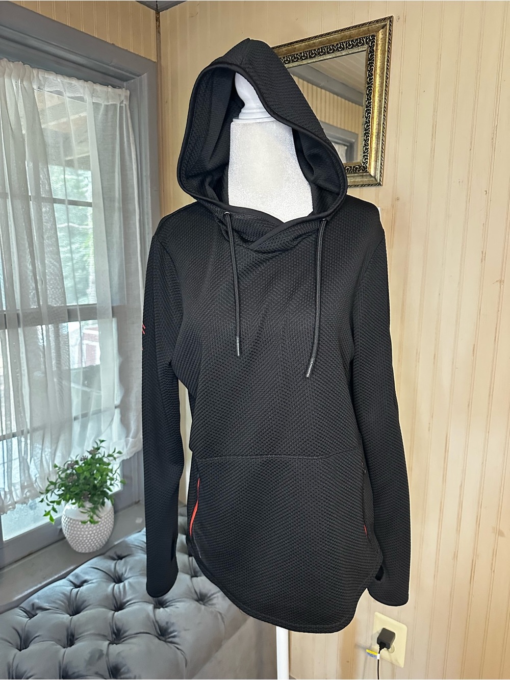 Harley-Davidson Genuine MotorClothes Women’s Black Textured Performance Hoodie M